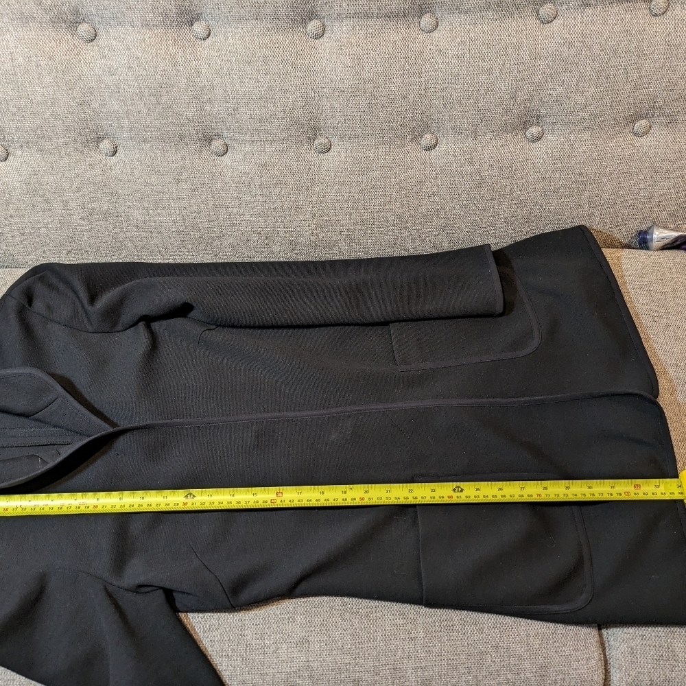 Emanuel Ungaro Black Blazer Coat Minimalist Designer Jacket  Size XS  R1 - Picture 11 of 14